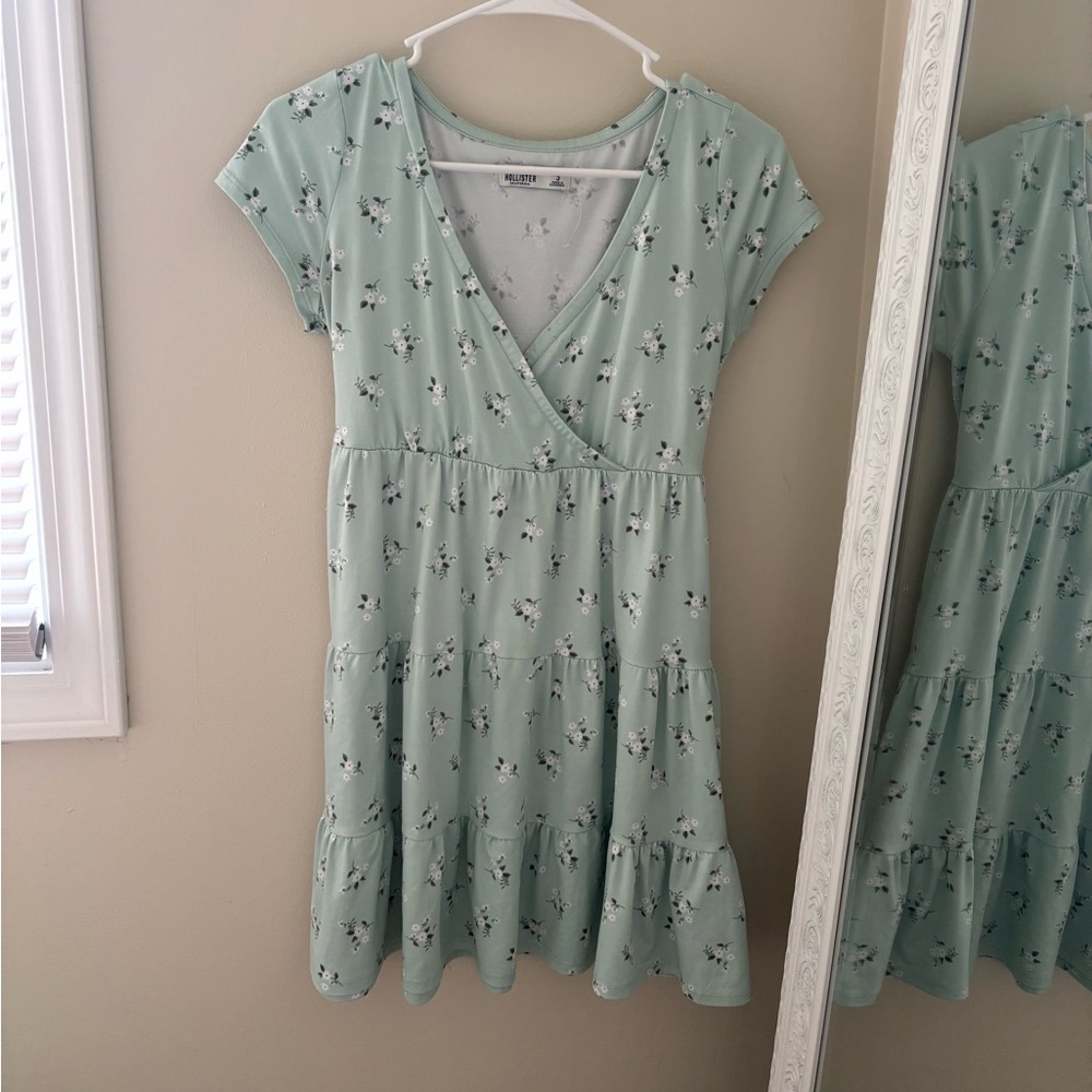Holister Dress, Mint Green, Floral